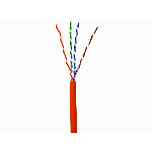 Кабель кручена пара GEAR UTP 4x2x0,50 Cat5E, CCA, LSZH низькодимний для внутрішніх робіт, помаранчевий, 305m