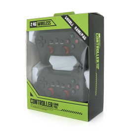 Геймпад Brazzers BR-019 бездротовий (2шт) для PC X360/P3/Android/TVBOX, Black, Box