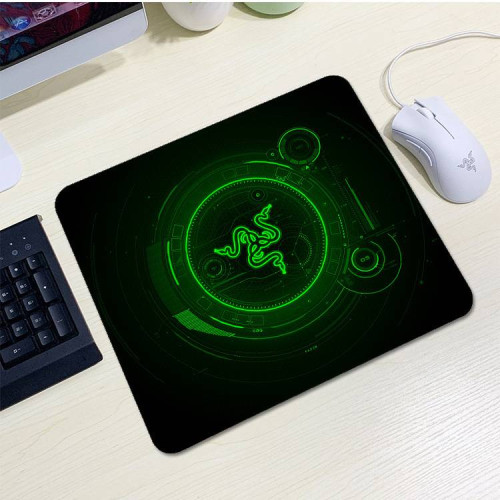 Килимок 200*240 тканинний RAZER 14, товщина 2 мм, колір Black/Green, Пакет