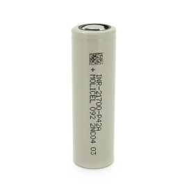 Акумулятор 21700 Li-Ion Molicel INR-21700-P42A(B) 4200mAh, 45A, 4.2/3.6/2.5V, Gray