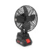Вентилятор 6", з Li-Ion акумулятором 21V + перехідник, Black, Box 185х185 мм, 1,10 кг