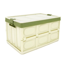 Органайзер пластиковий з кришкою у багажник автомобіля, 400x280х230mm, Green