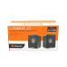 Колонки 2.0 Kisonli K100 для ПК та ноутбука, USB + 3.5mm, 2x3W, 20Hz-20KHz, 80х80х100mm, black