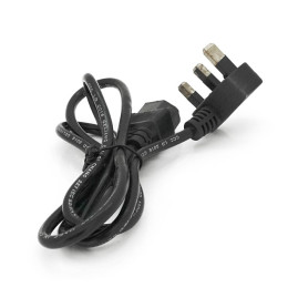 Кабель живлення UK 1.2m, 0.5mm, PC-184/2 CPCS-C13 3 pin (китайський роз'єм), Black, OEM