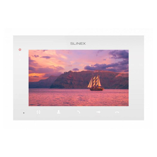 AHD відеодомофон Slinex SQ-07MTHD (white), 7” сенсорний IPS екран, запис руху, слот microSD, 197×127×20 мм