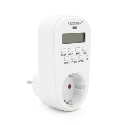 Розетка c цифровим тижневим таймером Sinotimer TM518, 16A, 3000W, 230V