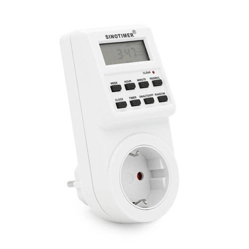 Розетка c цифровим тижневим таймером Sinotimer TM516, 16A, 3000W, 230V