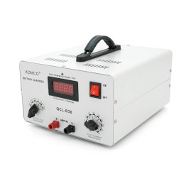 Зарядний пристрій для акумуляторів QCL-B30, AGM/LiFePO4, output:12-72V, 5А-40А, крокодили, 290x247x157mm