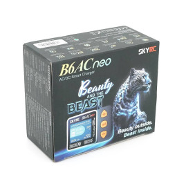 Універсальне ЗУ SKYRC B6AC, DC200W, AC60W, 27V, 10A, LCD, балансир, від 1 до 6 осередків, DC/PD