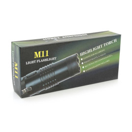 Ліхтар-відлякувач ручний BAILONG BL-M11, LumenLed, вбудований аккум, Black, BOX