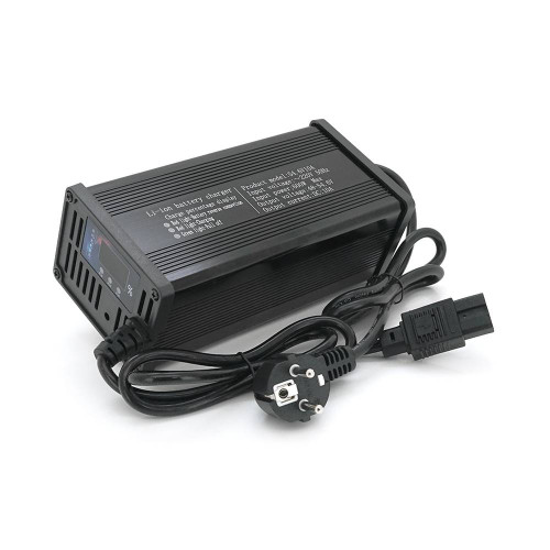 Зарядний пристрій для акумуляторів Li-ion 48V(54.6V),13S,10A, штекер Triangle plug (T-tipe/C13/IEC). 185x88x60mm. 1,5 кг