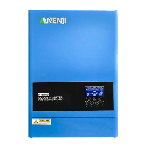 Гібридний інвертор ANENJI ANJ-6200W-48V-WIFI, 6200W, 48V, charge 80A(max), 170-280V, МРРТ60-500VDC, RS485. RS232, WiFi,482x290x113mm, 10 kg, Q1