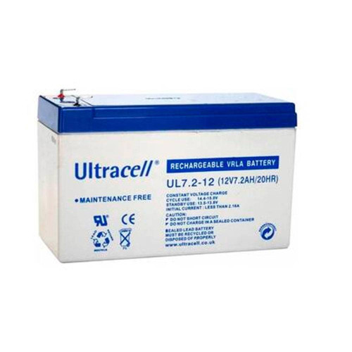 Акумуляторна батарея Ultracell UL7.2-12 AGM 12V 7,2 Ah(151 x 65 x 99) White Q8/420