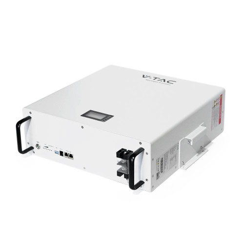 Акумуляторна батарея V-TAC VT48100E-W LiFePO4 51,2V 100Аh 5.12kWh,(100/100A)585x565x275mm, 50,67kg