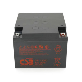 Акумуляторна батарея CSB GPL12260, 12V 26Ah (166х175х125 мм), Q2/72 (В'ЄТНАМ)