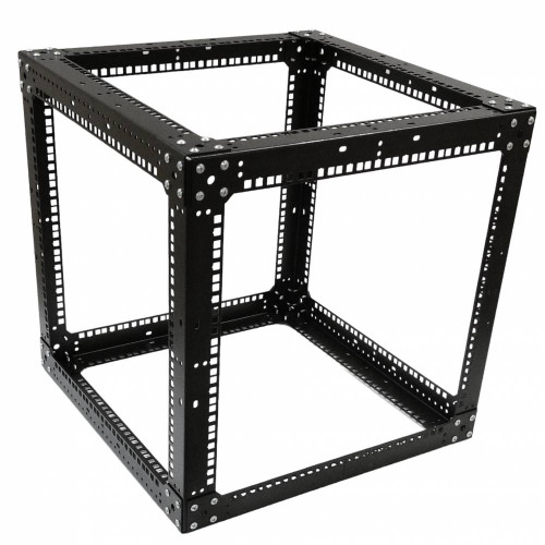 Стійка-кронштейн Cube 19" 9U 550х550х550 мм, посилена, чорна