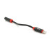 Кабель-перехідник KIN KY-202 Jack 3.5mm(F) => Lighting(M), 0.1м, Black, Box