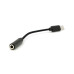 Кабель-перехідник KIN KY-222 Jack 3.5mm(F) => Type-C(M), 0.1м, Black, Box