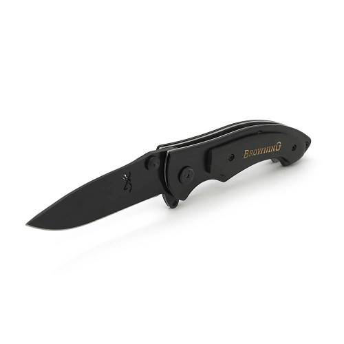 Ніж складний Browning 331 Black Titanium, алюміній + дерево, довжина 202 мм, 200 гр, Black