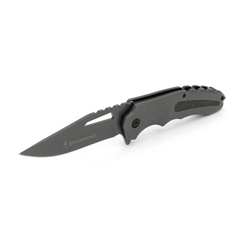 Ніж складний Browning-F134, ручка сталь + карбон, довжина 221 мм, 250 гр, Box