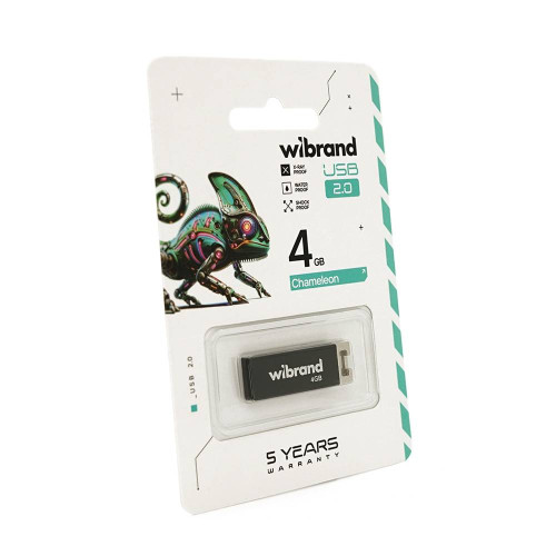 Флеш-накопичувач Wibrand Panther, USB 2.0, 16GB, Metal Design, Blister