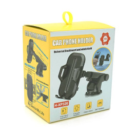Автоутримувач HOSE H-XP326, присоска на скло, затискач 45-95мм, Box