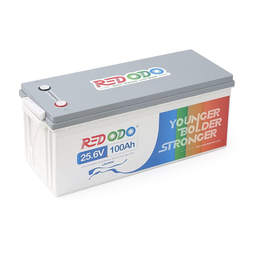 Аккумуляторна батарея Redodo 25.6V 100Ah 2560Wh LiFePO4 (100/100A)(532*207*215)