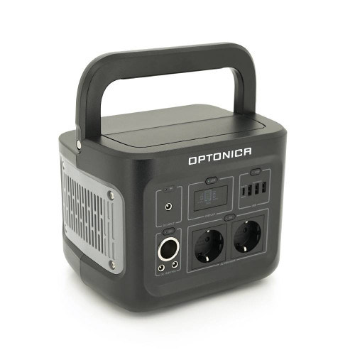 Зарядна станція Optonica B400-A1. Ємність 320Wt/h, Потужність 400Вт. Out:2xAC230, 2хDC13.3V/10A, USB-3x5V/2.4A, Type-C 60W(PD), 237х195х190мм. 5.9кг