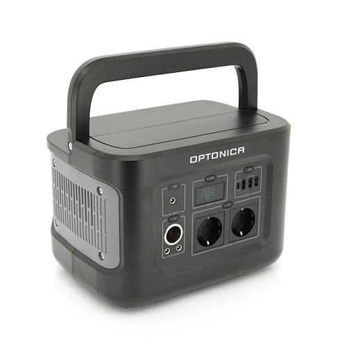 Зарядна станція Optonica B600-A1. Ємність 512Wt/h, Потужність 600Вт. Out:2xAC230, 2хDC13.3V/10A, USB-3x5V/2.4A, Type-C 100W(PD), 290х210х204мм. 7.9кг