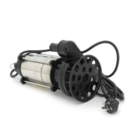 Занурювальний насос, 370W, 220V, до 5 м³/год, підйом до 5 м, 40 мм, нержавіюча сталь, 390х175х190мм, 5.825 кг + перехідник