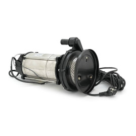 Занурювальний насос, 1100W, 220V, до 2.5 м³/год, підйом до 25 м, 25мм, нержавіюча сталь, 410х195х225 мм, 11.180 кг. + перехідник