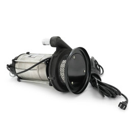 Занурювальний насос, 2200W, 220V, до 5 м³/год, підйом до 35 м, 25мм, нержавіюча сталь, 400х220х220 мм, 9.580 кг. + перехідник