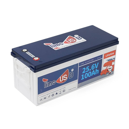 Акумуляторна батарея LiFePO4 Timeusb 25.6V 100Ah, 2560Wh, BMS 100A, 532*207*216мм