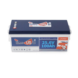 Акумуляторна батарея LiFePO4 Timeusb 25.6V 100Ah, 2560Wh, BMS 100A, 532*207*216мм