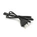 Кабель живлення 1.0m, 0.5mm, PC-184/2 CEE7 / 16-C7 2 pin (для побутової техніки), Black, OEM Q600