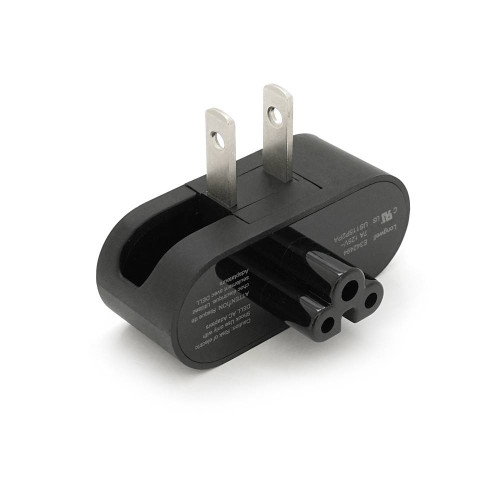 Перехідник складаний, m-m, американка\3pin, Black, BOX