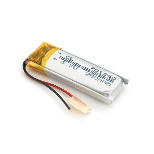 Літій-полімерний акумулятор 7*20*20mm (Li-ion 3.7В 200мА·ч)