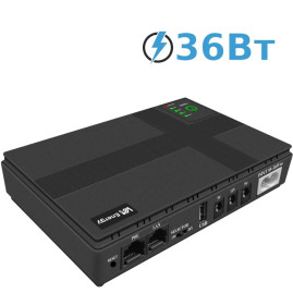 Портативне джерело живлення Mini UPS VIA Energy 3.0, ємність (12000мА • год), потужність 36Вт * год, 0,52 кг, 160x40x180 мм