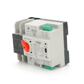 Автомат введення резерву (АВР) двополюсний YRQ2PC-125, 220V/125A на DIN-рейку для генераторів