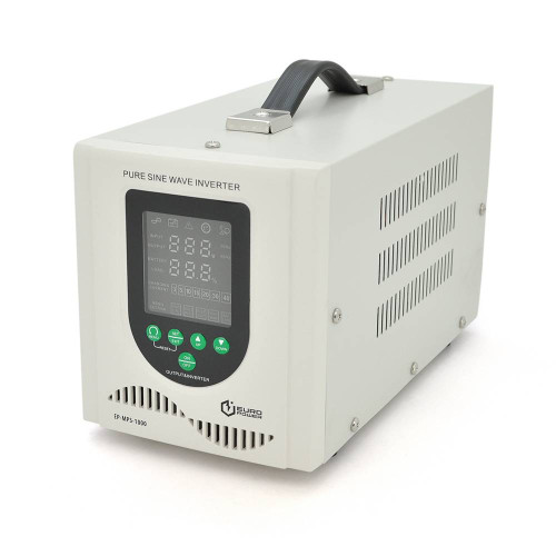 ДБЖ з правильною синусоїдою Europower EP-MPS-1000/12 (700 Вт) 5/10/15/20А, під зовнішню АКБ 12В (AGM/GEL/LFP), Q2 (350*230*190)