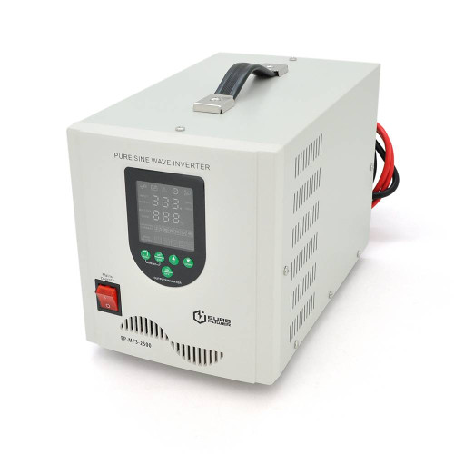 ДБЖ з правильною синусоїдою Europower EP-MPS-2500/24 (1800 Вт) 5/10/15/20/30А, під зовнішню АКБ 24В (AGM/GEL/LFP), Q1 (390*245*275)