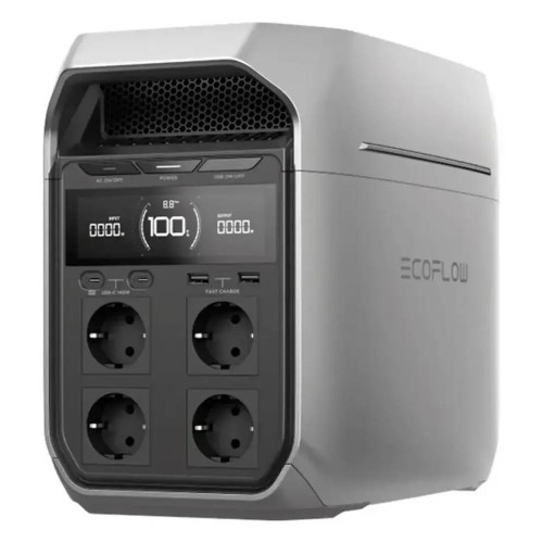 Портативна зарядна станція EcoFlow DELTA 3 Plus (ємність 1024 Вт·ч), 4000 циклів, потужність 1800 Вт (пікова 3600 Вт), 398*200*284 мм, вага 13кг