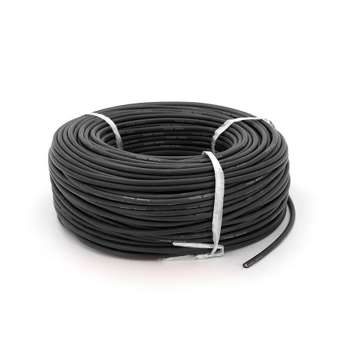 Кабель силіконовий луджений AWG 10 (чорний) 100м