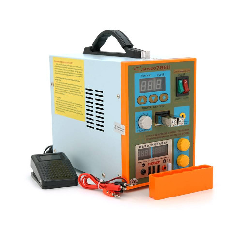 Апарат точкового зварювання конденсаторний SUNKKO S788H-USB, Ni-Cd, Ni-MH, Li-Ion, стрічка 0,1-0,25 мм, струм 50-800А, 220V, U=4,2-36V, 3.8kW