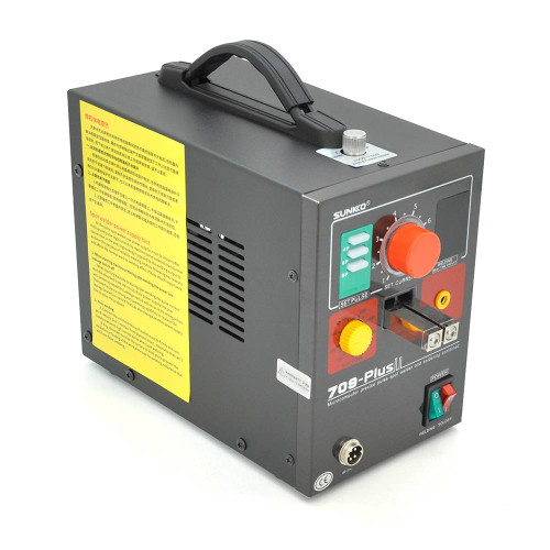 -Апарат точкового зварювання конденсаторний SUNKKO S709 PLUS, Ni-Cd, Ni-MH, Li-Ion, стрічка 0,5-0,35 мм, струм 80-800А, 220V, 16 мм2, U=20V, 4.3kW