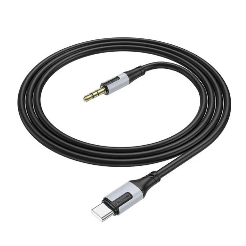 Кабель Borofone BL19 DC3.5 (тато) =>Type-C (тато), круглий, 1м, Black, Box