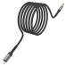 Кабель Borofone BL15 DC3.5 (тато) => Lighting (тато), круглий, 1м, Gray, Box