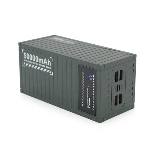 Power Bank Remax RPP-161 50000mAh, PD 27W+QC 22.5W, Gray, 1.054kg