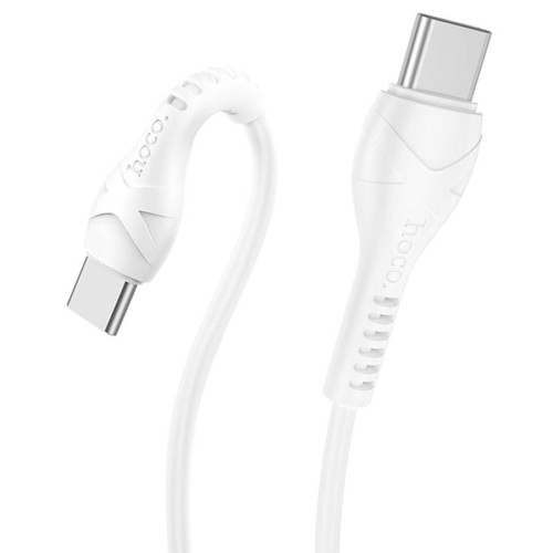 Кабель Hoco X37, Type-C-Type-C, 60W, White, довжина 0.5м, BOX