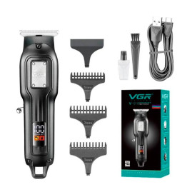 Тример VGR V-918, 4 насадки, LED display, Box